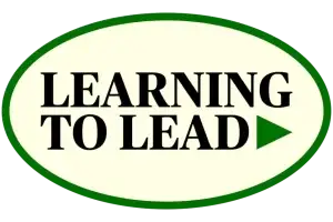 The Learning to Lead logo features an oval design that symbolizes growth, continuity, and forward movement. It reflects the organization’s mission to empower individuals through education, vocational training, mentorship, and skill-building opportunities.