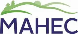 The MAHEC (Mountain Area Health Education Center) logo features a clean and professional design, often incorporating elements that reflect its commitment to healthcare education and services in Western North Carolina. The logo symbolizes MAHEC's dedication to improving health outcomes through education, training, and patient care.