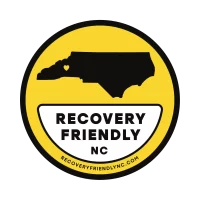 Recovery Friendly NC (RFNC) logo, emphasizing support for second-chance employment and vocational opportunities in North Carolina.